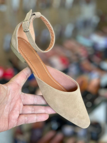 Imagem 3 de 4 de Kit 3 Pares Sapatilha Salomé Feminina Rasteira Bico Fino