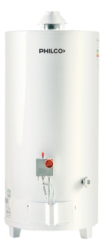 Termotanque A Gas Philco Phtg080b 80lts De Pie Color Blanco