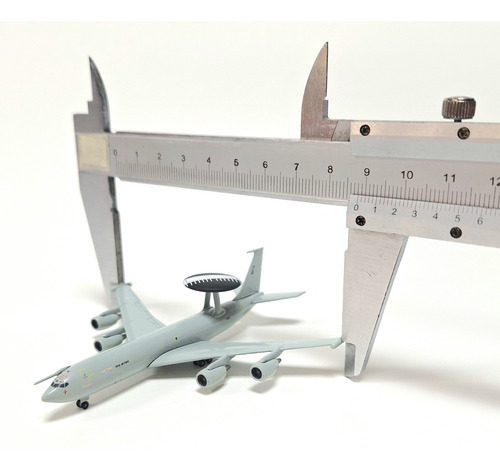 Miniatura Diecast 1/500, Avión Boeing E3d Sentry Raf, Herpa