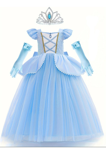 Disfraz De Princesa Cenicienta Cenicienta Moño T 130