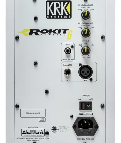 Monitores De Estudio Krk Rp6 Rokit G3 Blanco (par)