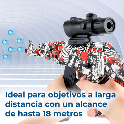 Pistola Hidrogel Lanzadores Gel Automática Recargable Ak 47