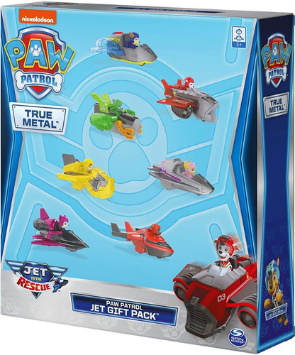 Set De 7 Jets De Rescate Paw Patrol True Metal (Usado)