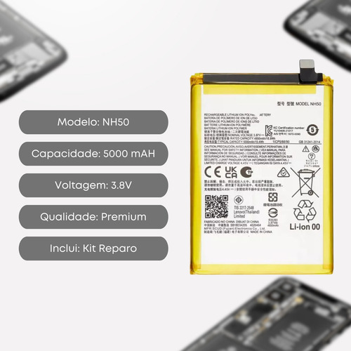 Baterla P/ Moto E32 Xt2227 | G53 5g Xt2335 Nh50 + Kit Reparo