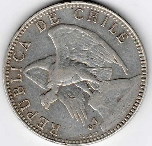 Monedas Chilena Historica Un Pesos 1905 Escasa