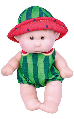 Super Toys Boneca bebe com cheirinho fruity baby melancia vinil 22 cm Vinil