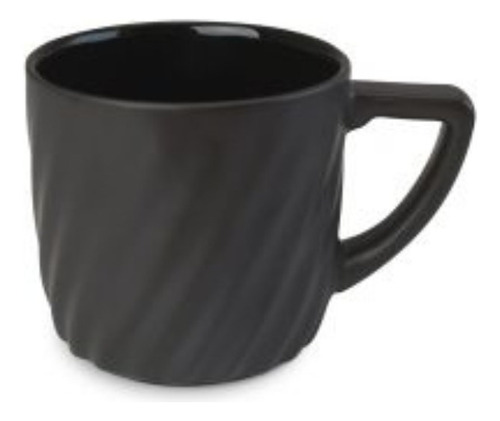 Caneca De Cerâmica Twist Classic 300ml Grafite Ceraflame Gou Cor Preto