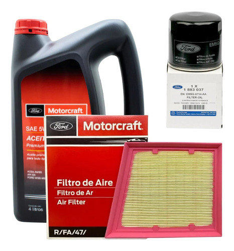 Kit Aceite Y Filtros Ford Fiesta Kinetic 13/ 1.6l Original