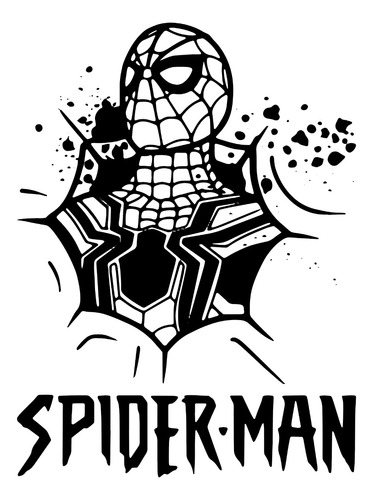 Vinil Sticker Spiderman Hombre Araña Marvel Decorativo