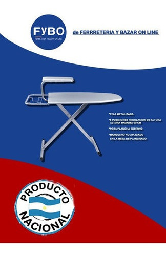 Tabla Planchar Plegable Reforzada Oferta Funda Aluminizada
