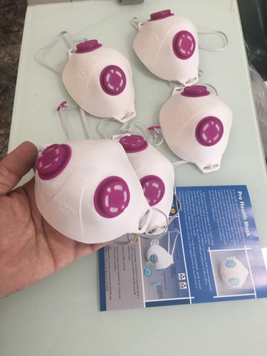 Máscara Reutilizável Pro Health N95 Com 40 Filtros Rosa