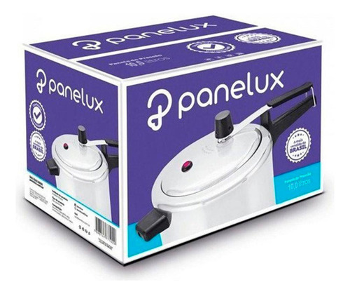 Panela De Pressão 10 Litros Panelux Classic Alumínio Polido