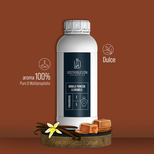 Esencia Vainilla Francesa & Caramelo Dif Aplicaciones 250ml