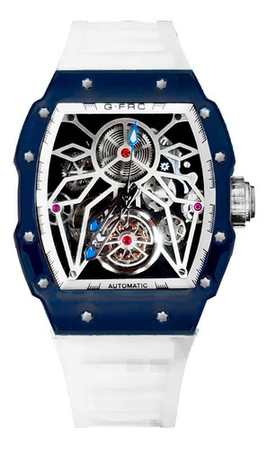 Reloj G-force At895 Automatico Abierto Goma Sport + Estuche