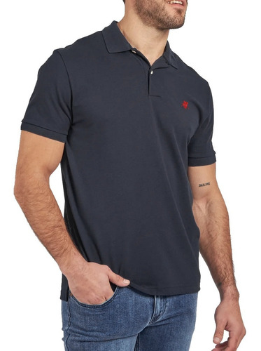 Chomba Oxford Polo Club Hombre Mars Pima Azul Medio