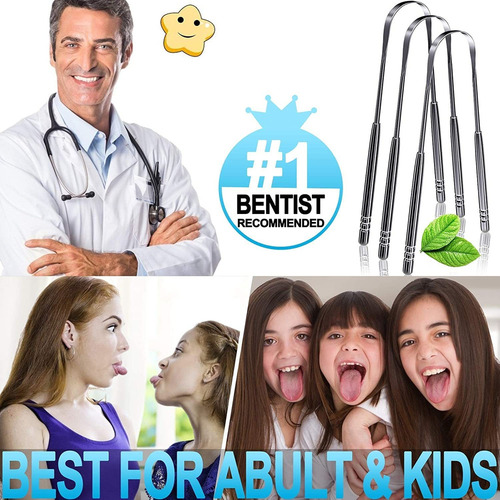 R 3 Raspadores De Lengua De Acero Inoxidable Para Limpiar