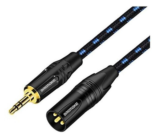 Dremake Cable De Micrófono Jack Estéreo A Xlr Macho De 0.138