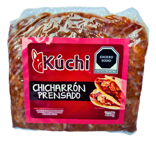 Paquete De 4 Chicharrón Prensado De Cerdo Kúchi De 400g