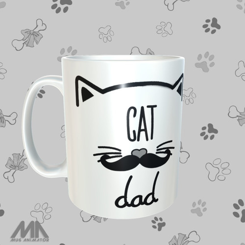 Mug Pocillo Papá Gato - Para Papás Gatunos