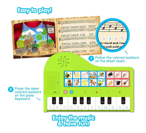 Libro de aprendizaje mejor Mi Primer Piano-Juguete Didáctico Musical para Niños pequeños Niños 