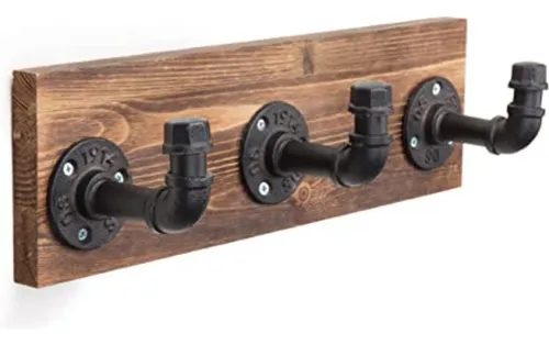 Perchero De Pared Industrial Industry Muebles Deco