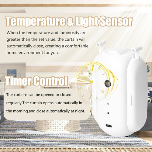 Interruptor De Controle De Voz Com Motor Tuya Smart Curtain