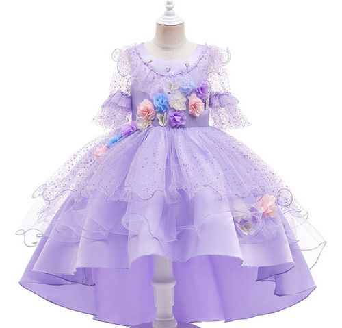 Vestido De Princesa Mesh Magic Full House Con Flores Fragmen