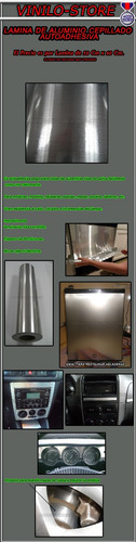 Aluminio Acero Cepillado Adhesivo Autos Motos Heladera