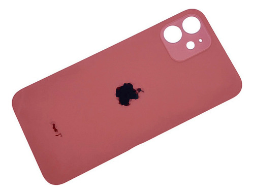 Tapa Vidrio Trasera Compatible iPhone 12 Mini C/logo Rojo