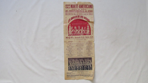 Antiguo Poster, Afiche Gran Circo Norte Americano