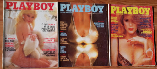 Lote X 10 Playboy Argentina N° 1 Al 7 Y 9 Al 11 - 1985/86 (Usado)