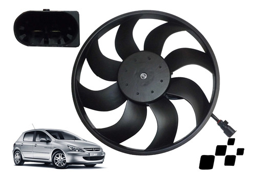 Imagem 1 de 4 de Ventoinha Peugeot 206 2003 2004 2005 2006 C/ Ar Condicionado
