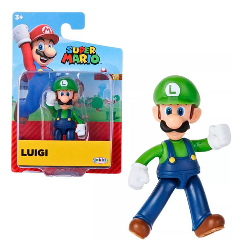 Figura Articulada Luigi 7cm - Super Mario Sunny 4214