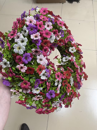 Corona En Forma De U Multicolor De 17.7 Pulgadas Con Estampa