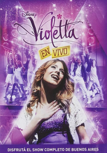 Violetta - ¡en Vivo! - Dvd En Caja De Plástico Producido Por Disney
