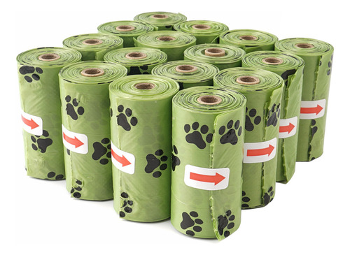 Pack De Bolsas De Caca Para Perros X16 + Dispensador Bolsas
