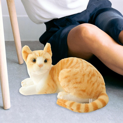 Juguete De Peluche De Gato Suave Relleno 25cm Estilo A