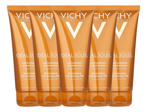 Combo X5 Vichy Capital Soleil Autobronceante Corporal 100 Ml