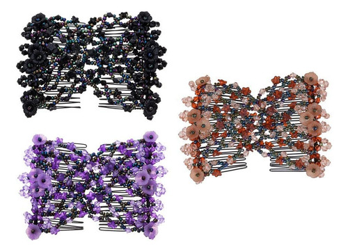 Pinzas Elásticas De Doble Peine Horquillas Mágicas - Diadema