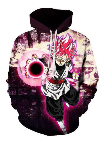 Sudadera Deportiva Dragon Ball Rosé Super Saiyan Zamasu Moda