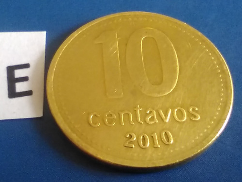Moneda Año 2010 De 10 Centavos De Pesos Argentinos