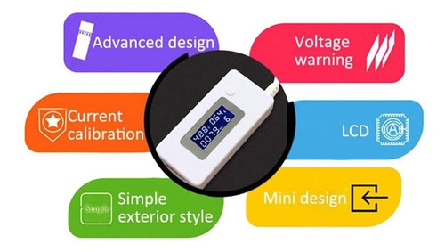 Sun Yoba Mini Usb 2.0 Probador De Voltaje Multimetro De Pote