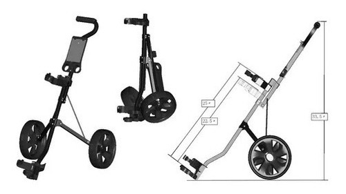 Imagen 2 de 2 de Buke Golf Carro Manual Golf -2 Rdas Junior