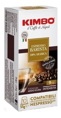 Café Kimbo Italia Cápsulas Nespresso Espresso Barista 10 Cap