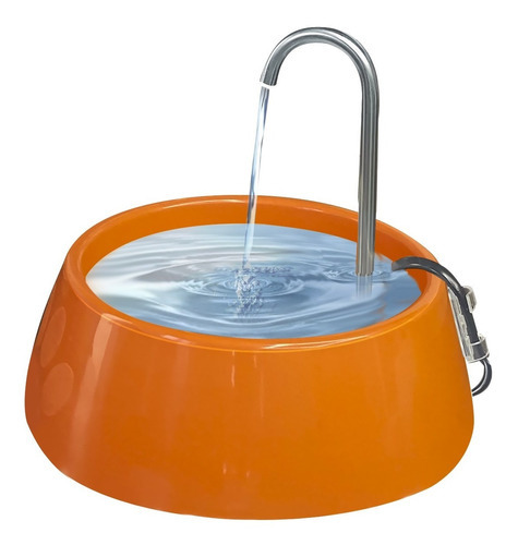 Fonte Bebedouro Para Cães E Gato Mec Pet Bivolt Cor Laranja-escuro 110V/220V