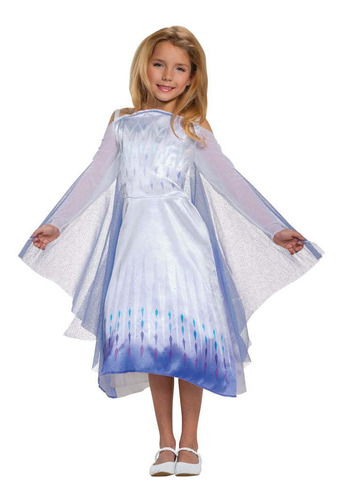 Disfraz Talla 2t Para Niñas Vestido De Princesa Elsa