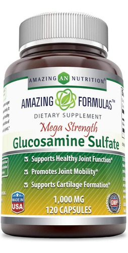 Glucosamin 120cap Amazing Nutr - U - Unidad a $1451