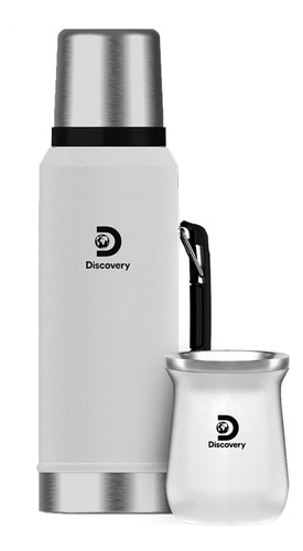 Kit Discovery Termo 1.3l + Mate 236ml Acero Inoxidable Negro