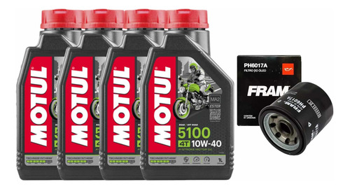 Kit Troca Oleo E Filtro Xvs-950-a-midnight-star Motul 10w40