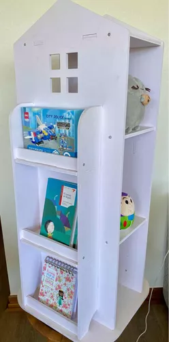 Giratoria Librería Infantil,360° Niños Estante Para Libro,Multi